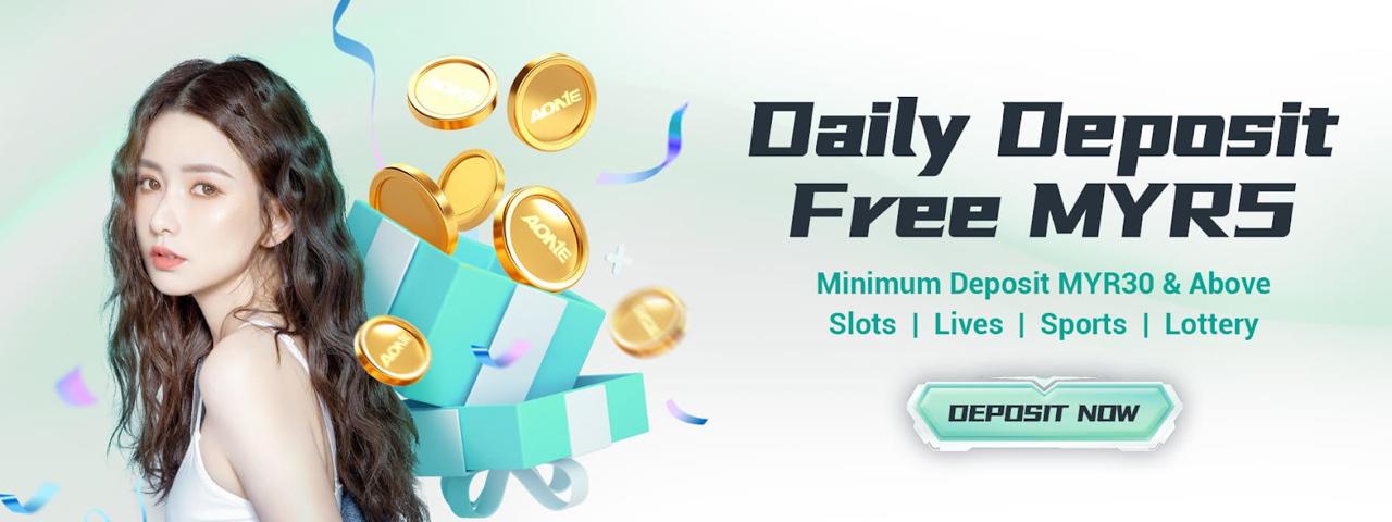 Deposit Harian Percuma MYR5